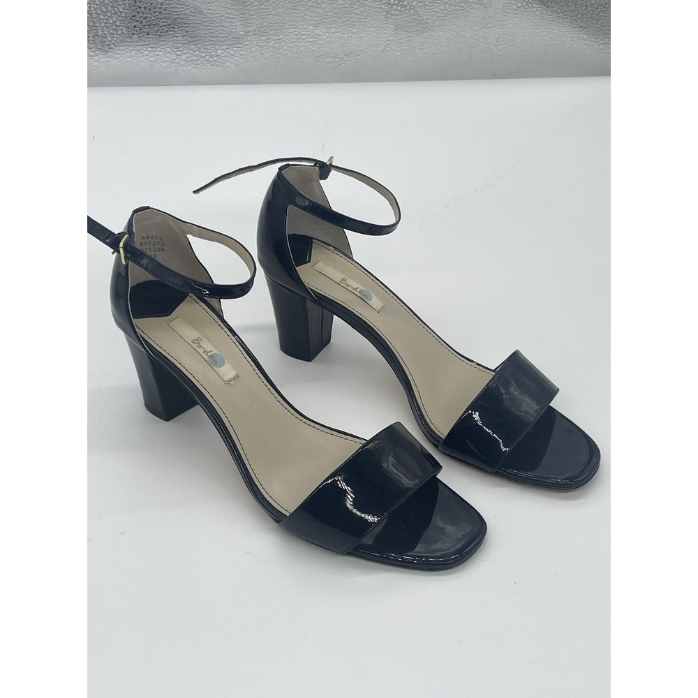 Boden navy Blue patent leather pumps Sandals Shoes Sz 40 9 Party Office Heels